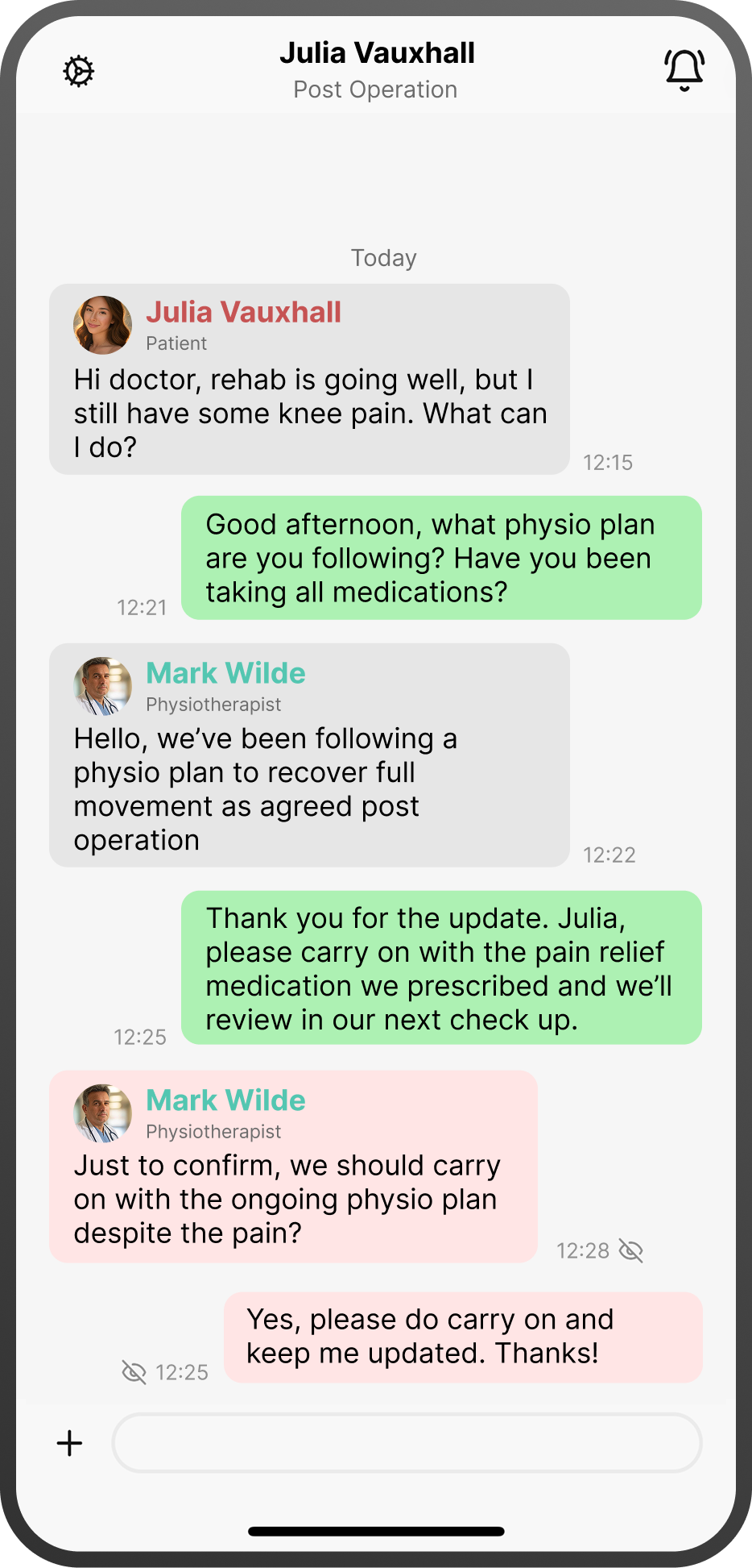 Patient chat