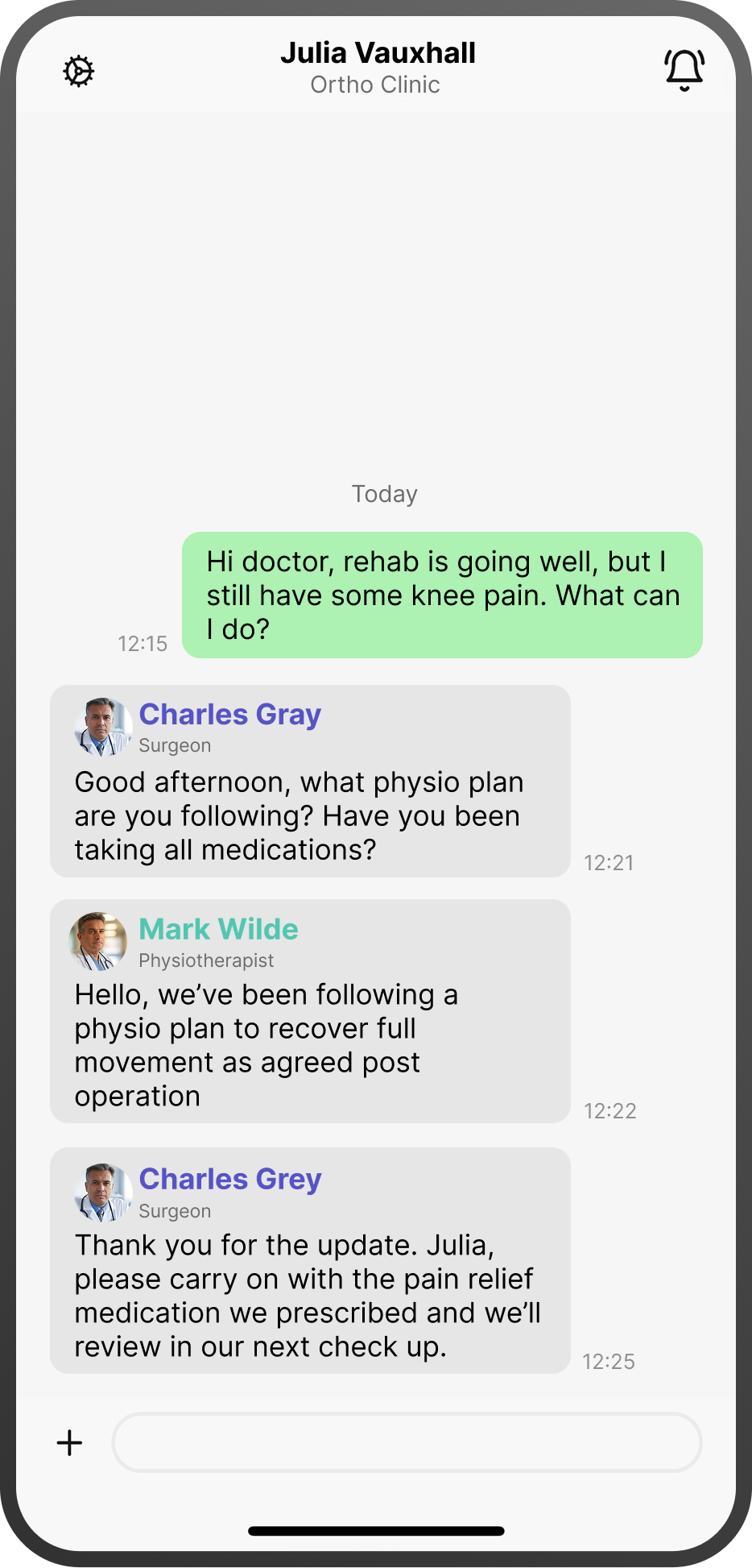 Patient chat